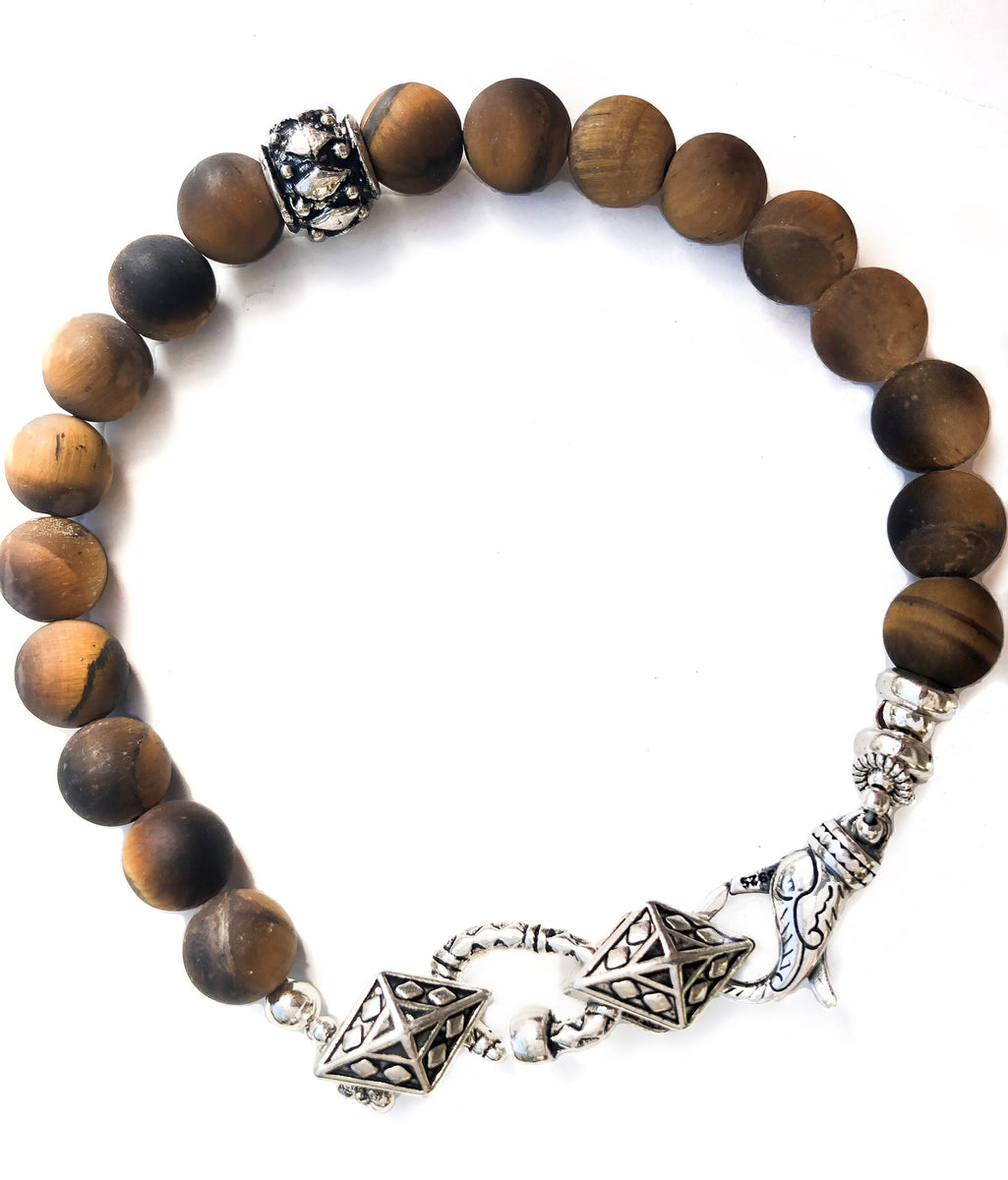 Men's Strengthen Tigers Eye Bracelet – Turchin Jewelry