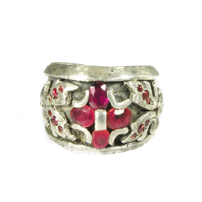 Red Sapphire Creed Ring